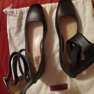 Valentino flats with ankle strap